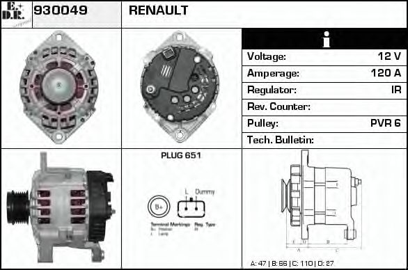 Генератор EDR 930049