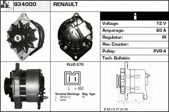 Генератор EDR 934000