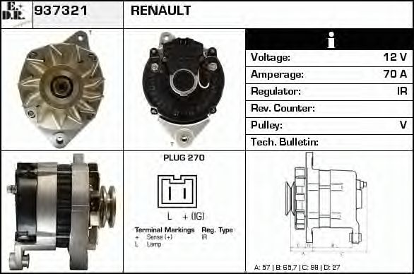 Генератор EDR 937321