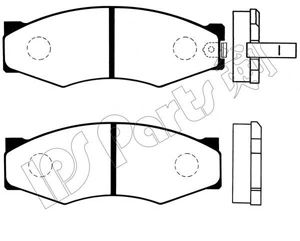 Комплект тормозных колодок, дисковый тормоз IPS Parts IBD-1133