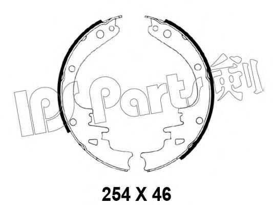 Тормозные колодки IPS Parts IBL-4022