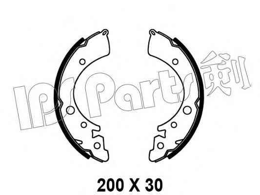 Тормозные колодки IPS Parts IBL-4409