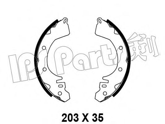 Тормозные колодки IPS Parts IBL-4527