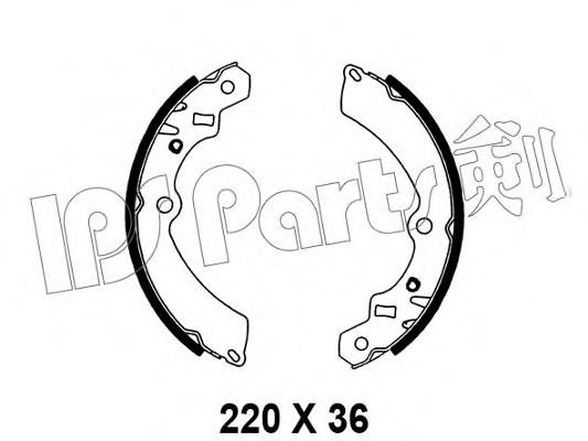 Тормозные колодки IPS Parts IBL-4812