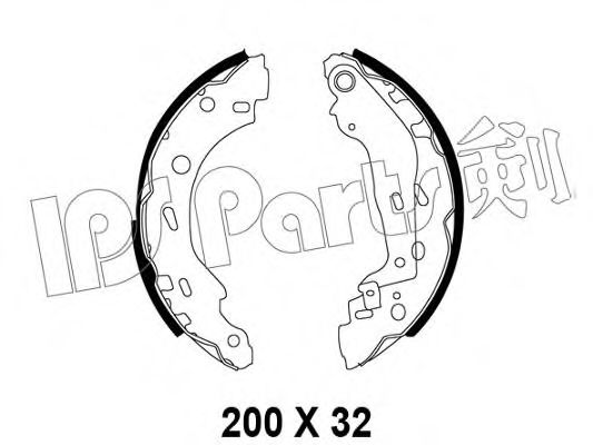 Тормозные колодки IPS Parts IBL-4M00