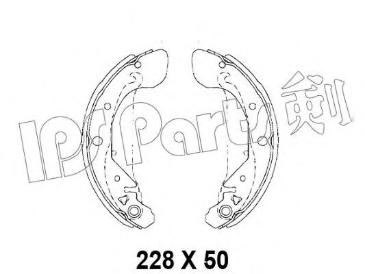Тормозные колодки IPS Parts IBL-4W02
