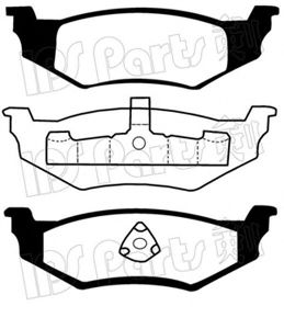 Комплект тормозных колодок, дисковый тормоз IPS Parts IBR-1016