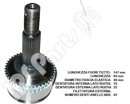 Шарнирный комплект, приводной вал IPS Parts ICJ-10193