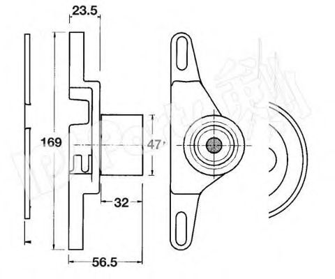 Устройство для натяжения ремня, ремень ГРМ IPS Parts ITB-6302