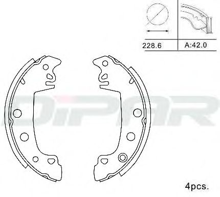 Комплект тормозных колодок DITAS DPB1002