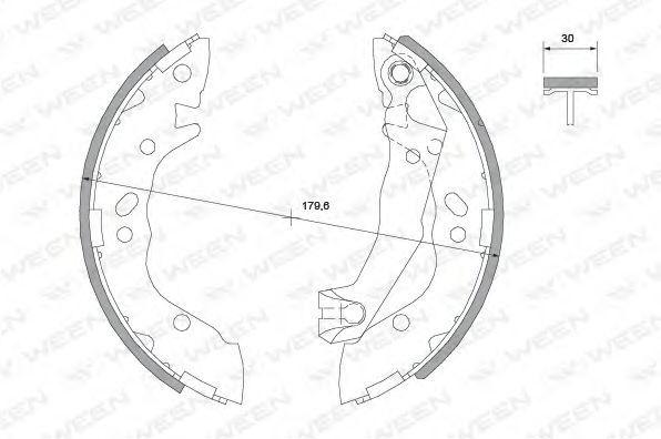 Комплект тормозных колодок WEEN 152-2031