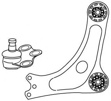 Рычаг независимой подвески колеса, подвеска колеса FRAP 3402