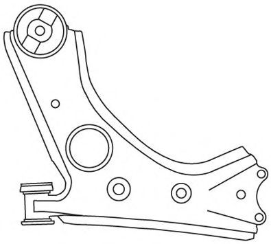 Рычаг независимой подвески колеса, подвеска колеса FRAP 3987
