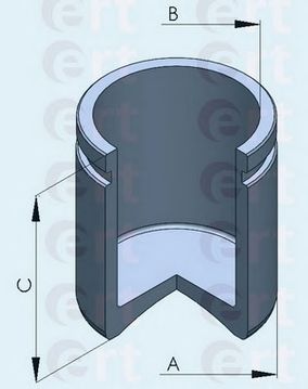 Поршень, корпус скобы тормоза ERT 150516-C
