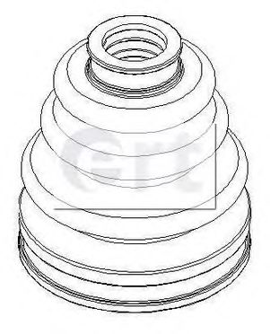 Комплект пылника, приводной вал ERT 500388