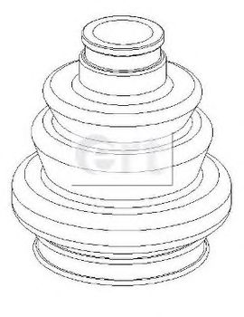 Комплект пылника, приводной вал ERT 500399