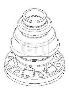 Комплект пылника, приводной вал ERT 500401