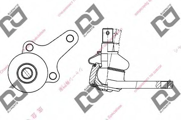 Несущий / направляющий шарнир DJ PARTS DB1012