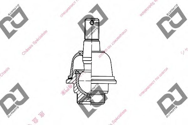 Несущий / направляющий шарнир DJ PARTS DB1026