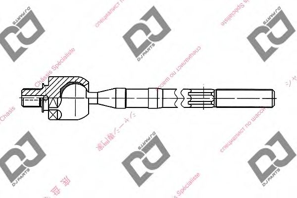 Осевой шарнир, рулевая тяга DJ PARTS DR1143