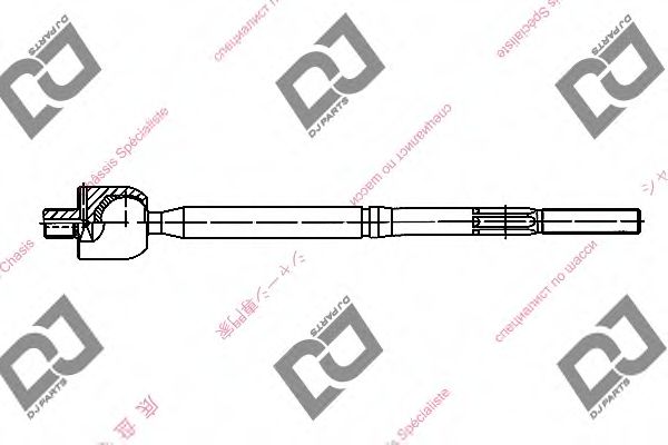 Осевой шарнир, рулевая тяга DJ PARTS DR1178