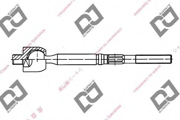 Осевой шарнир, рулевая тяга DJ PARTS DR1219