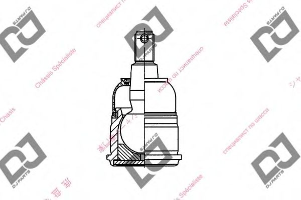 Несущий / направляющий шарнир DJ PARTS DB1045