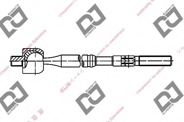 Осевой шарнир, рулевая тяга DJ PARTS DR1102