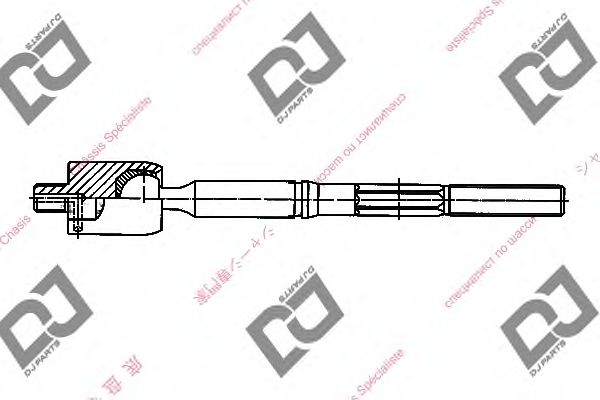 Осевой шарнир, рулевая тяга DJ PARTS DR1108