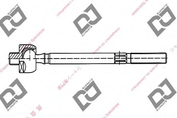 Осевой шарнир, рулевая тяга DJ PARTS DR1018