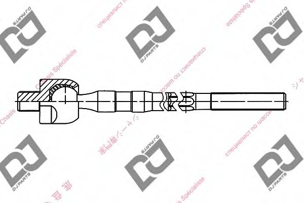 Осевой шарнир, рулевая тяга DJ PARTS DR1047