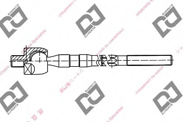 Осевой шарнир, рулевая тяга DJ PARTS DR1048