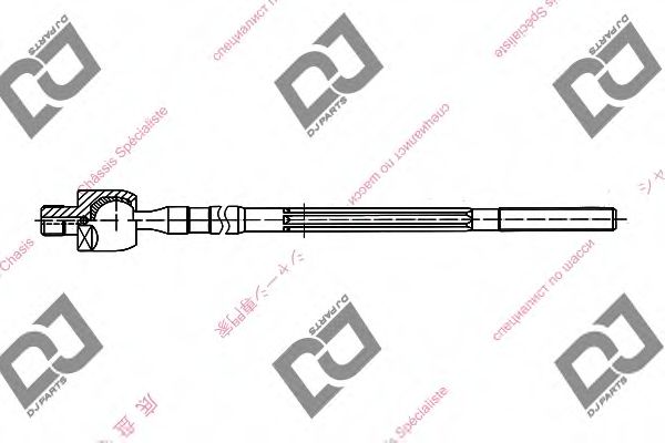 Осевой шарнир, рулевая тяга DJ PARTS DR1049