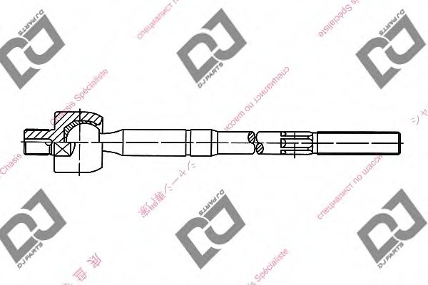 Осевой шарнир, рулевая тяга DJ PARTS DR1060