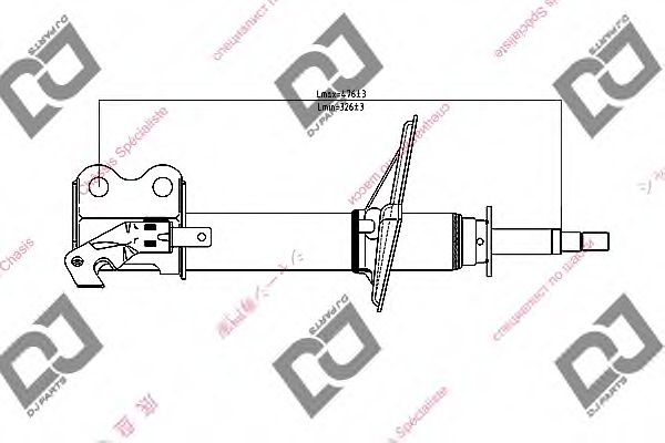 Амортизатор DJ PARTS DS1000GS