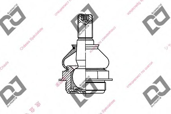 Несущий / направляющий шарнир DJ PARTS DB1090