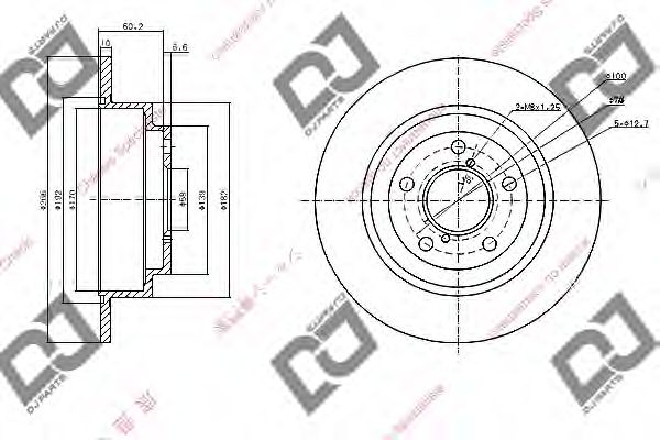 Тормозной диск DJ PARTS BD1071