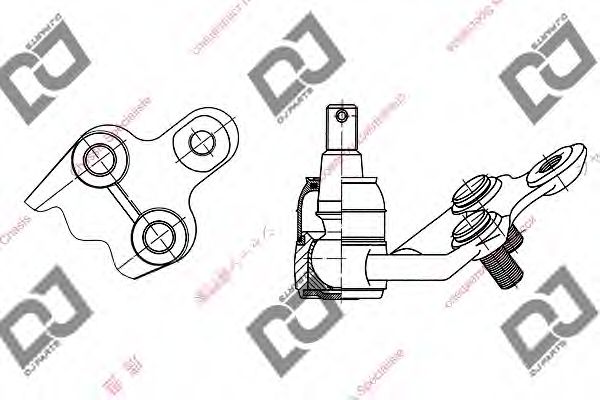 Несущий / направляющий шарнир DJ PARTS DB1097