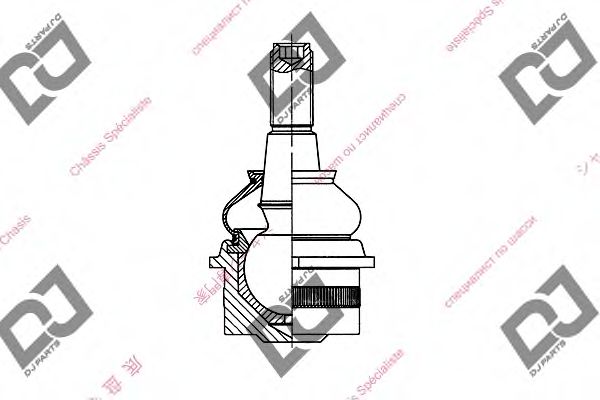 Несущий / направляющий шарнир DJ PARTS DB1142