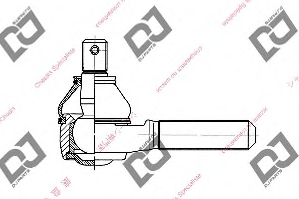 Наконечник поперечной рулевой тяги DJ PARTS DE1008