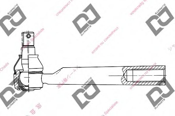 Наконечник поперечной рулевой тяги DJ PARTS DE1023