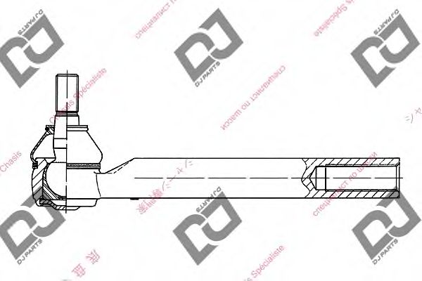 Наконечник поперечной рулевой тяги DJ PARTS DE1155