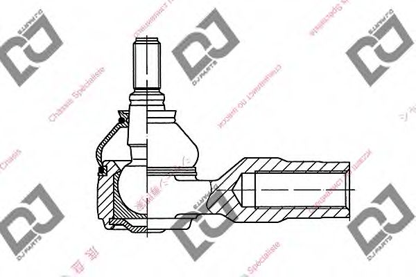 Наконечник поперечной рулевой тяги DJ PARTS DE1202