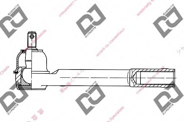 Наконечник поперечной рулевой тяги DJ PARTS DE1259