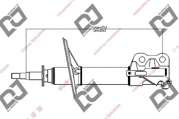 Амортизатор DJ PARTS DS1005GS