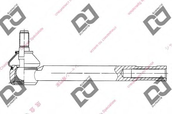 Наконечник поперечной рулевой тяги DJ PARTS DE1081