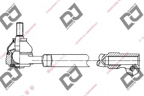 Наконечник поперечной рулевой тяги DJ PARTS DE1144