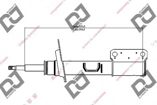 Амортизатор DJ PARTS DS1211GS