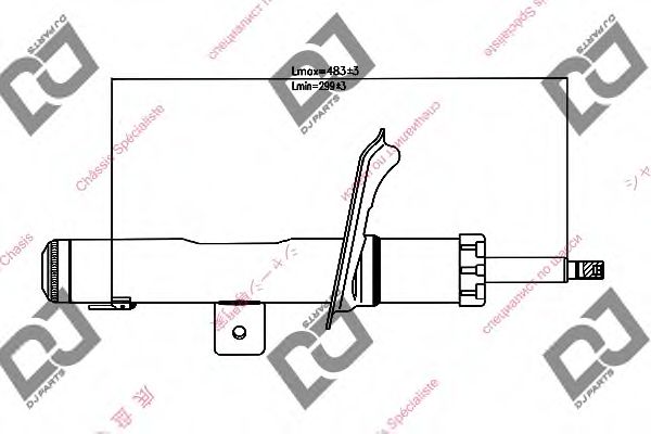 Амортизатор DJ PARTS DS1215GS