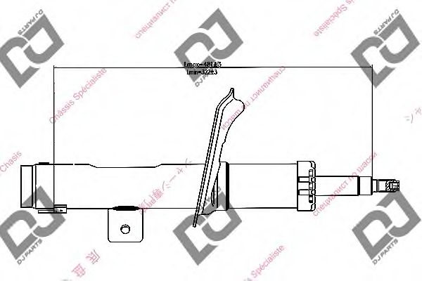 Амортизатор DJ PARTS DS1218GS